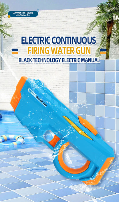 Electric Water Gun Automatic Continuous Fire Squirt Toy 8m Range Rechargeable Battery Outdoor Pool Beach Fun Pink - Image 2