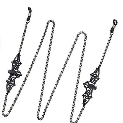 Black Spider Web Eyewear Chain 70cm Anti-Slip Glasses Strap Gothic Web Pendant Sunglasses Holder for Women - Image 2