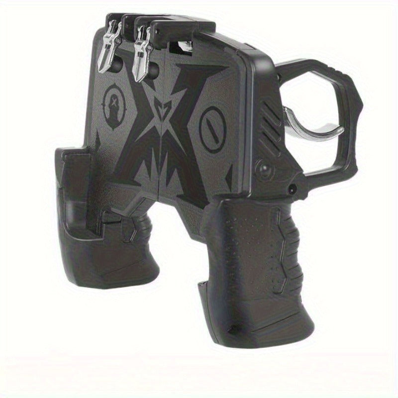 K21 Mobile Game Controller Gamepad L1 R1 Trigger Fire Buttons Ergonomic Grip for PUBG COD Mobile iOS Android Phone Black