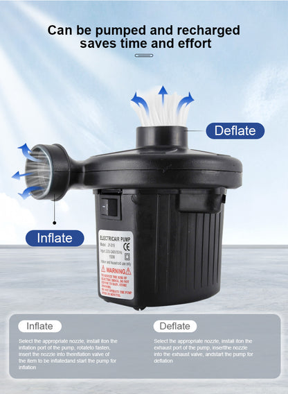 Electric Air Pump AC 220V-240V Portable Quick Inflator Deflator with 3 Nozzles for Air Mattress Pool Floats Vacuum Storage Bags AU Plug - Image 6