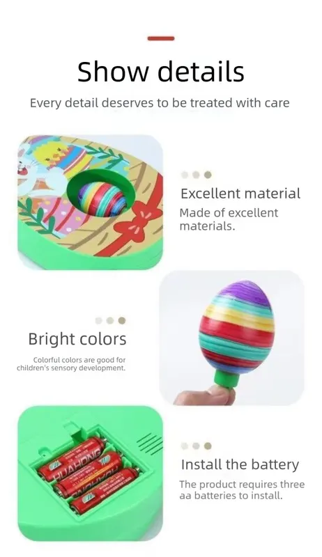 Easter Egg Decorating Kit Electric DIY Egg Painting Machine with 8 Colourful Markers and 3 Toy Eggs Rainbow Set - Image 5