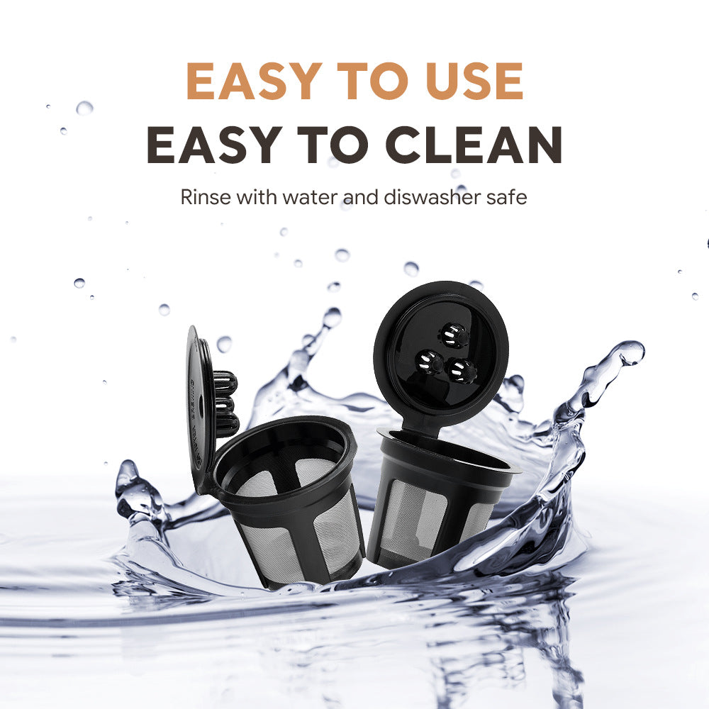 Reusable K-Cup Coffee Pod Filter for Ninja Dual Brew Coffee Makers Triple Hole Capsule Shell UA2227 - Image 3