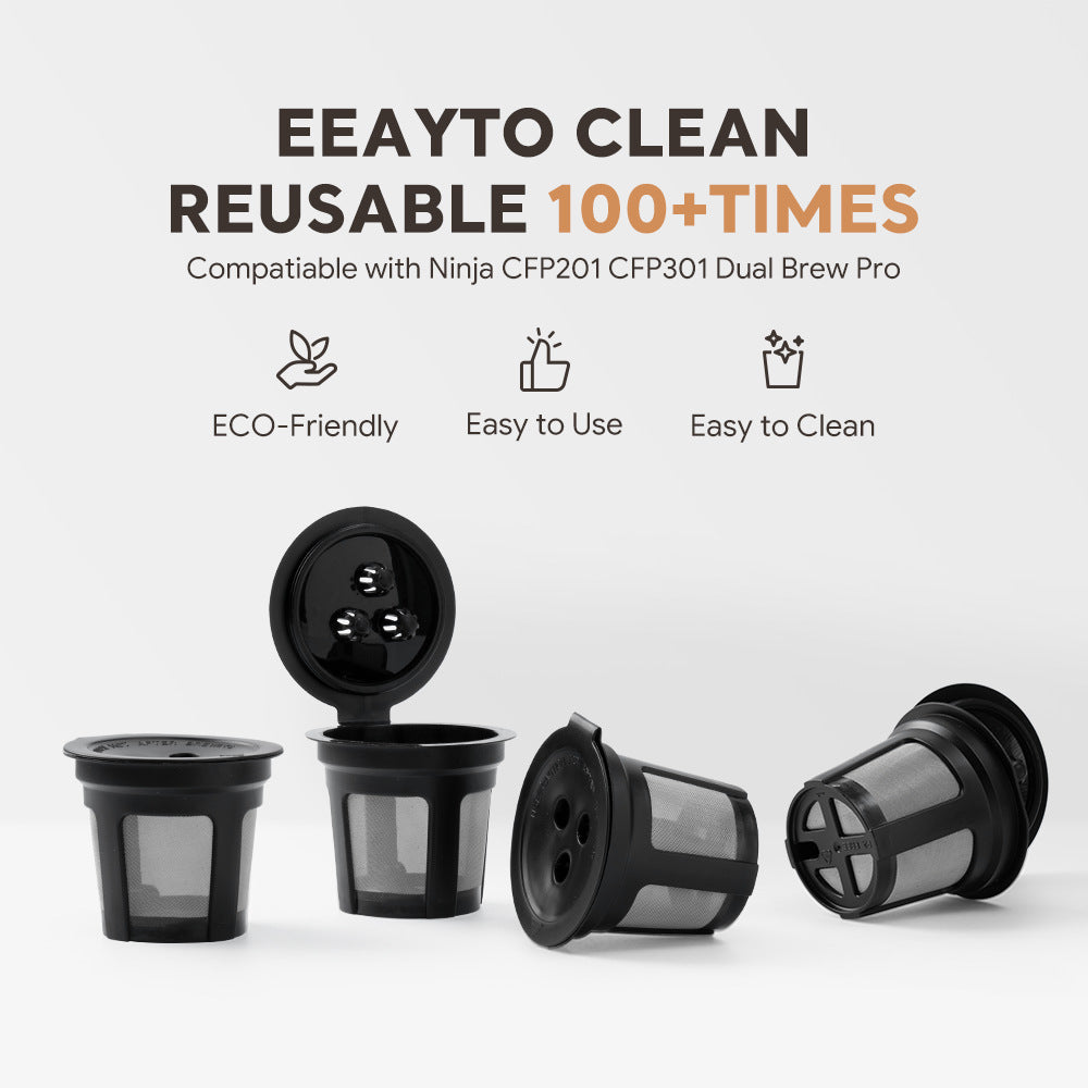 Reusable K-Cup Coffee Pod Filter for Ninja Dual Brew Coffee Makers Triple Hole Capsule Shell UA2227 - Image 7