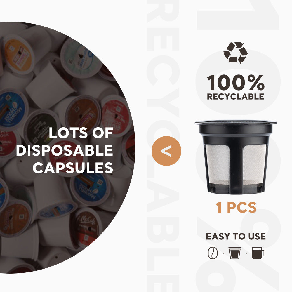 Reusable K-Cup Coffee Pod Filter for Ninja Dual Brew Coffee Makers Triple Hole Capsule Shell UA2227 - Image 8