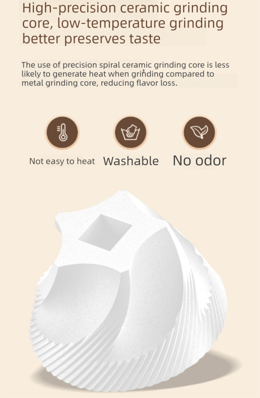 Portable Electric Coffee Grinder Wireless Rechargeable Burr Mill with Cleaning Brush Automatic Bean Grinder MDJ-13 Black - Image 4