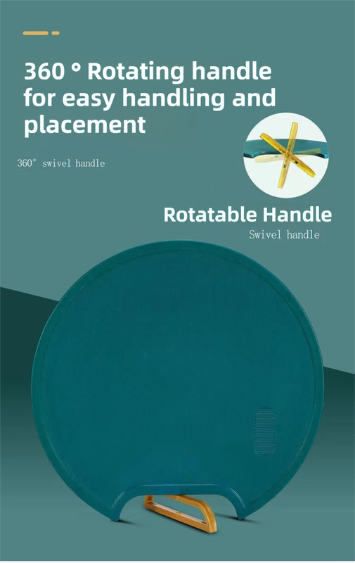 35X35CM Thickened Circular Standable Cutting Board - Food-Grade Double-Sided Kitchen Board with Space-Saving Vertical Storage - Image 5