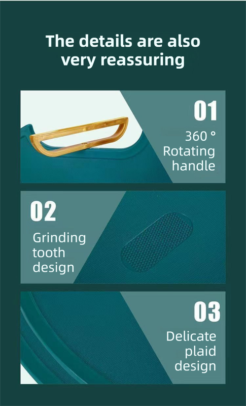 35X35CM Thickened Circular Standable Cutting Board - Food-Grade Double-Sided Kitchen Board with Space-Saving Vertical Storage - Image 7
