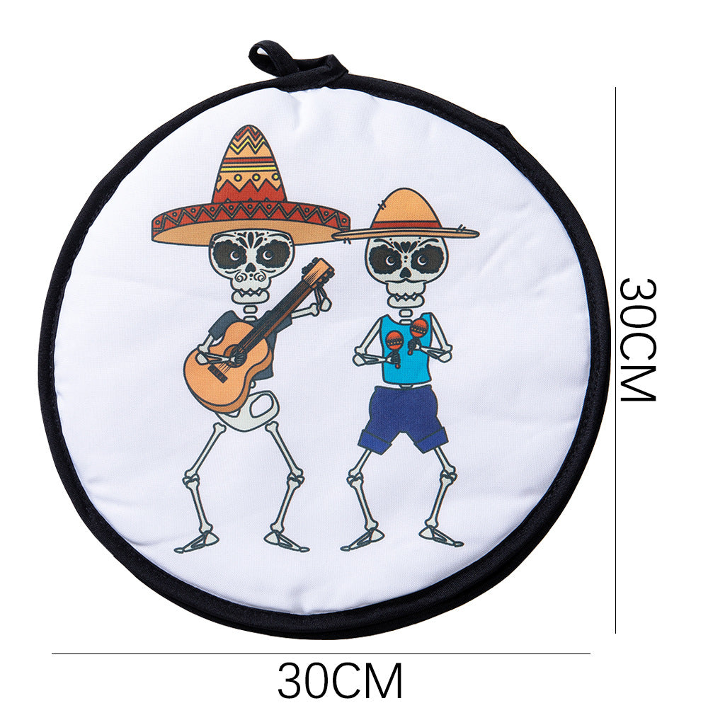 2-Pack 12-Inch Tortilla Warmer Pouch for Soft Tacos, Pancakes & Potatoes (30x30cm, Style 3) - Image 4