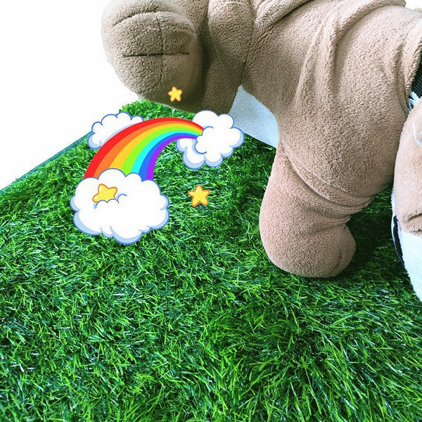 M Size Realistic Artificial Grass Dog Potty Pad - Indoor/Outdoor Pet Training Turf, Easy to Clean PE & TPR Material - Image 2