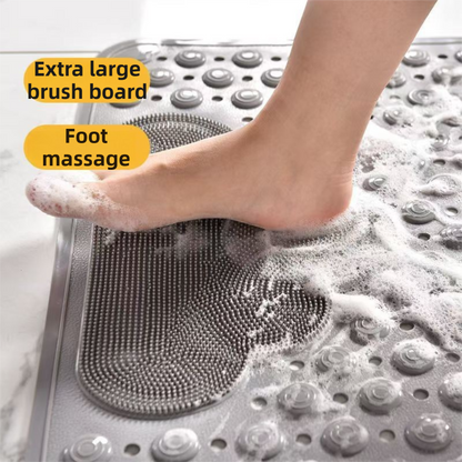 2-Pack Pink Eco-Friendly Bath Mat with Massage Points - Anti-Slip Suction Cup Safety Bathroom Rug (M Size 75.5X44x2 CM) - Image 4