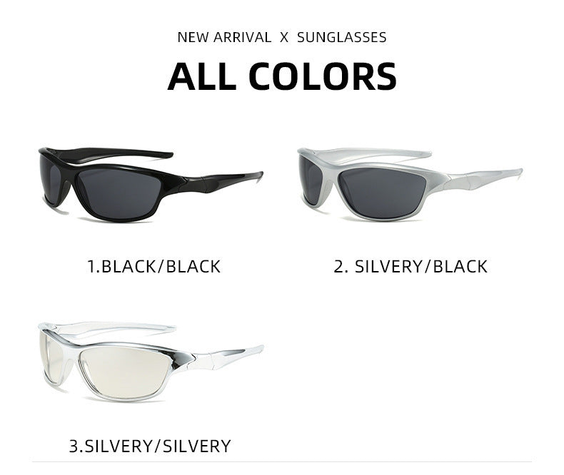 3-Pack Retro Oval Sports Sunglasses - Lightweight UV400 Protection Trendy Sun Glasses for Cycling, Hiking & Streetwear - Image 2