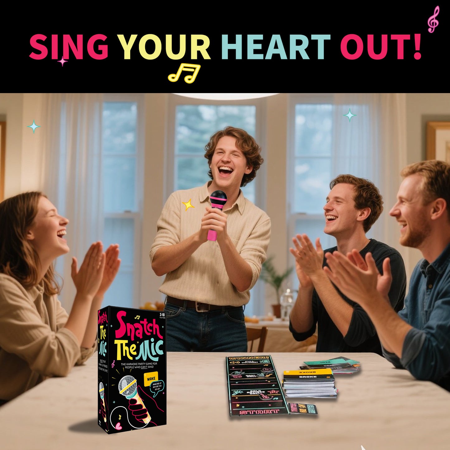 Grab The Mic Music-Party Game - High-Energy Family & Social Interactive Game for All Ages - Image 2