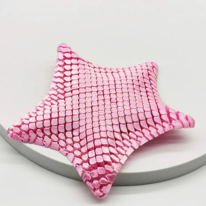 Pink 3D-Printed Articulated Starfish Fidget Toy for Stress Relief - Eco-Friendly 12cm Sensory Toy for Kids & Adults