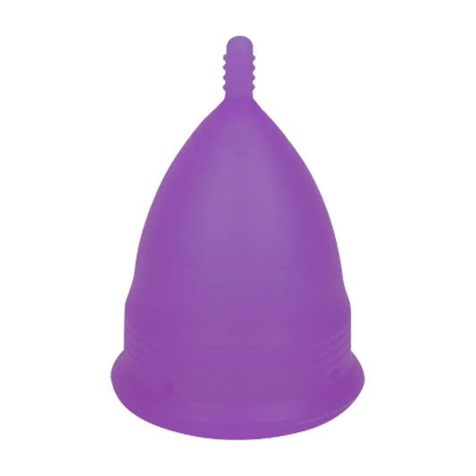 2PCS Reusable Medical Grade Silicone Menstrual Cup(XS Size) & 2PCS Matching Sterilizer Box - Microwave Safe Disinfector Case, Heat Resistant 130°C (Purple Set)