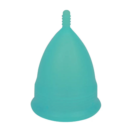 2PCS Reusable Medical Grade Silicone Menstrual Cup(S Size) & 2PCS Matching Sterilizer Box - Microwave Safe Disinfector Case, Heat Resistant 130°C (Blue Set)