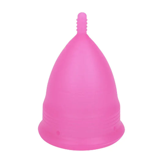 2PCS Reusable Medical Grade Silicone Menstrual Cup(L Size) & 2PCS Matching Sterilizer Box - Microwave Safe Disinfector Case, Heat Resistant 130°C (Pink Set)