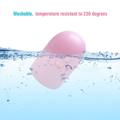 2PCS Reusable Medical Grade Silicone Menstrual Cup(L Size) & 2PCS Matching Sterilizer Box - Microwave Safe Disinfector Case, Heat Resistant 130°C (Pink Set) - Image 4