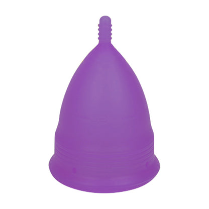 2PCS Reusable Medical Grade Silicone Menstrual Cup(L Size) & 2PCS Matching Sterilizer Box - Microwave Safe Disinfector Case, Heat Resistant 130°C (Purple Set)