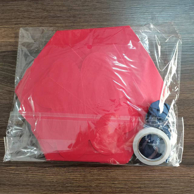Red Hexagon 4-Layer 12-Pocket Explosion Gift Box(DIY) - Creative Handmade Photo Album & Scrapbook for Anniversaries & Birthdays - Image 2