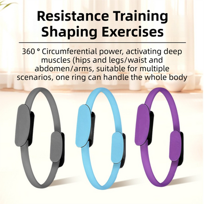 Purple Professional Pilates Ring & Yoga Ball Set - Multipurpose Home Fitness Equipment for Whole-Body Core Training & Pelvic Floor Strengthening - Image 3
