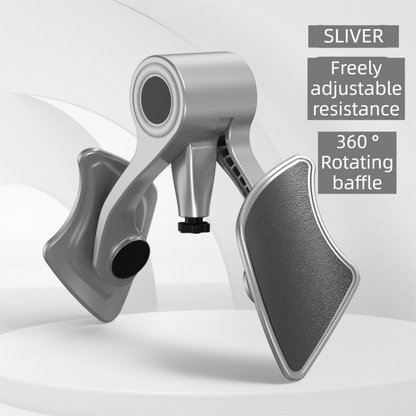 2-in-1 Sliver Kegel Trainer for Glute Lifting & Leg Toning - Adjustable Resistance & 360° Rotating Baffles for Postpartum Recovery & Pelvic Health