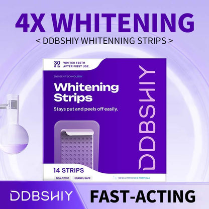Professional Enamel-Safe Teeth Whitening Strips(12 Strips per Pack) - Antibacterial Gum Care & Deep Cleaning - Image 3