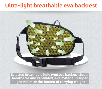 Orange Lightweight Running Waist Pack with Stable Bottle Holder - Multi-Functional Nylon Sports Fanny Pack for Marathon, Hiking, Cycling & Climbing - Image 4
