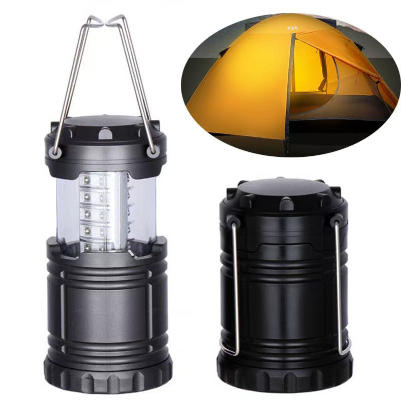 2-Pack 30LED Portable Handheld Collapsible Camping Lantern - Ultra-Bright 360° Emergency Tent Light for Hiking, Fishing & Power Outages - Image 2