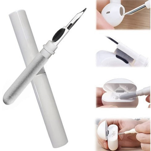 3-in-1 Black Bluetooth Earbuds Cleaning Pen (2-Pack) - Soft Brush & Metal Tip for Deep Crevice Cleaning - Image 2
