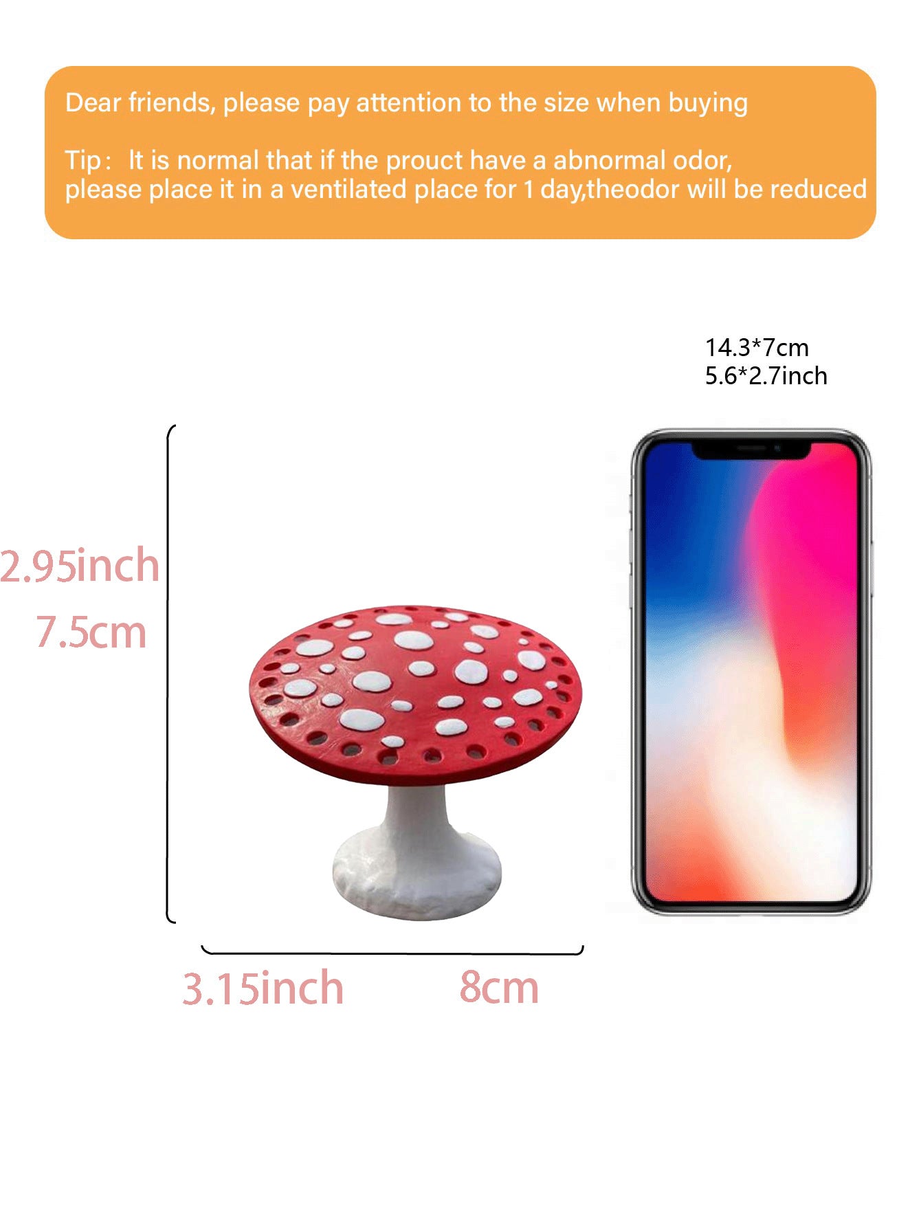 Whimsical Mushroom Earring Holder - Unique Forest-Themed Resin Jewelry Organizer for Vanity & Dresser - Image 4