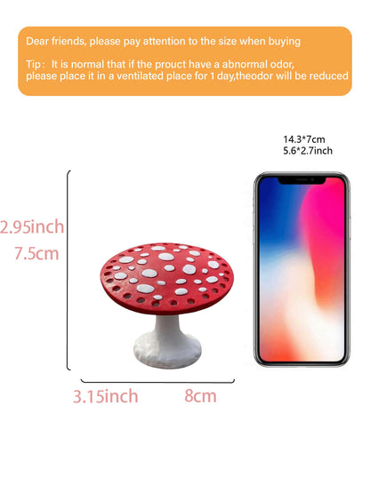 Whimsical Mushroom Earring Holder - Unique Forest-Themed Resin Jewelry Organizer for Vanity & Dresser - Image 4