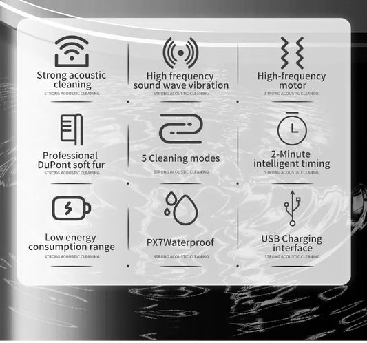 Pink Rotating Round Head Electric Toothbrush Kit with 4 Heads, Case & Stand - 3D Oscillating Mechanical Cleaning for Deep Plaque Removal - Image 2