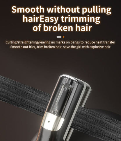 White Cordless Automatic Split End Hair Trimmer - High-Speed Double-Sided Blade, Visible Trimming Window & Large Opening - Image 5