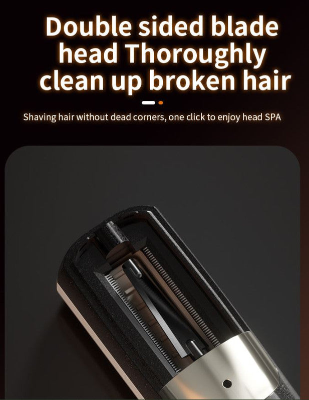 White Cordless Automatic Split End Hair Trimmer - High-Speed Double-Sided Blade, Visible Trimming Window & Large Opening - Image 6