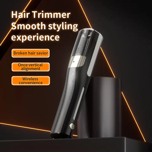 Red Cordless Automatic Split End Hair Trimmer - High-Speed Double-Sided Blade, Visible Trimming Window & Large Opening - Image 2