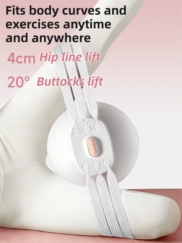 Grey 3-Level Resistance Pelvic Floor & Inner Thigh Trainer - Multi-Function Kegel Exercise Set with 25cm Yoga Ball & 3-Pair Resistance Rope - Image 5