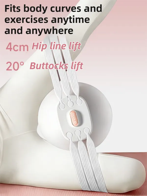 Pink 3-Level Resistance Pelvic Floor & Inner Thigh Trainer - Multi-Function Kegel Exercise Set with 25cm Yoga Ball & 3-Pair Resistance Rope - Image 5