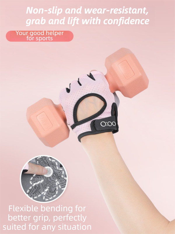 Black Heavy-Duty Unisex Gym Training Gloves with Integrated Wrist Support - Breathable Anti-Callus and Anti-Slip Weightlifting & Pull-Up Guards (Size L) - Image 4