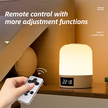 Smart Digital Clock Night Light - Remote Dimmable Bedside Lamp & Sleep Aid for Nursery, Feeding & Bedroom (K2022) - Image 5