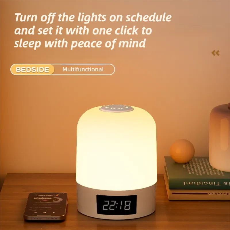 Smart Digital Clock Night Light - Remote Dimmable Bedside Lamp & Sleep Aid for Nursery, Feeding & Bedroom (K2022) - Image 6