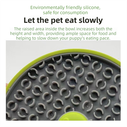 Blue Interactive Pet Slow Feeder & 3D Textured Oral Cleanner - 3-in-1 Mounting Durable TPR Lick Mat for Dogs & Cats - Image 2