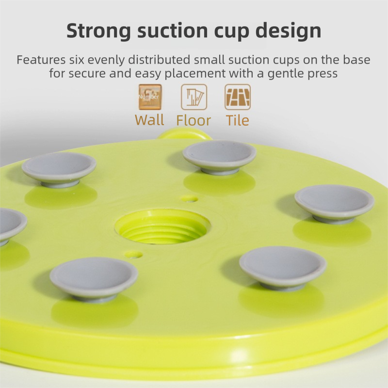 Blue Interactive Pet Slow Feeder & 3D Textured Oral Cleanner - 3-in-1 Mounting Durable TPR Lick Mat for Dogs & Cats - Image 5