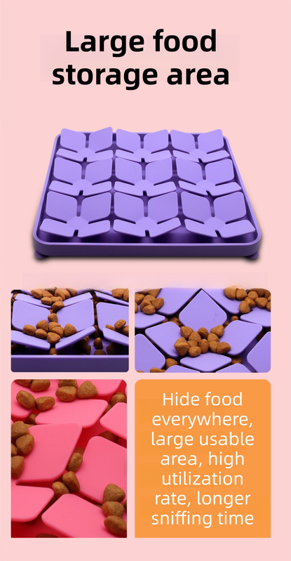 Black Food-Grade Silicone Pet Lick Mat for Perfect Distraction - 3D Textured Slow Feeder & Dental-Cleanner with Powerful Suction - Image 4