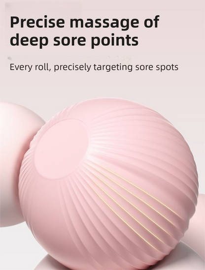 Pink Compact 6-Wheel Handheld Massager - Smooth & Silent, Deep Tissue Muscle Relaxer for Yoga Fitness and Home Recovery - Image 6