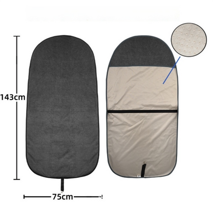 Pink Waterproof Towel Car Single Seat Cover - Universal Non-Slip Sweat-Absorbent Bucket Seat Protector for Gym Fitness and Beach - Image 6