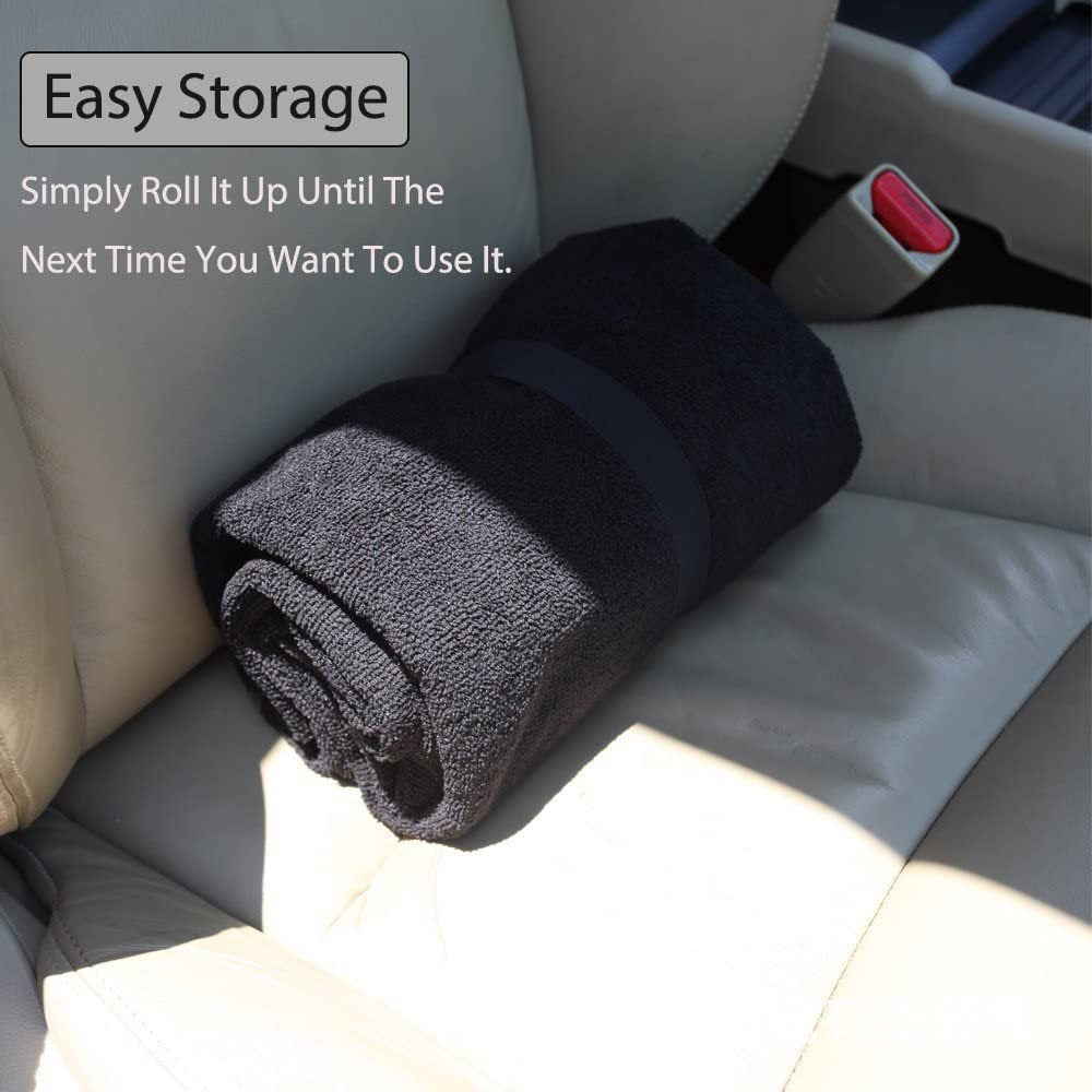 Pink Waterproof Towel Car Single Seat Cover - Universal Non-Slip Sweat-Absorbent Bucket Seat Protector for Gym Fitness and Beach - Image 7