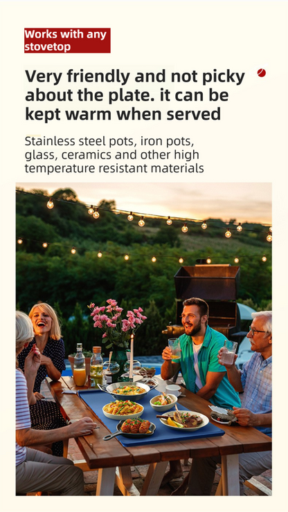 Blue 65x38CM Roll-Up Food Warming Silicone Mat with Precise Temprature Control & 240W High Power - Waterproof and Oilproof Thermal Table Pad - Image 6