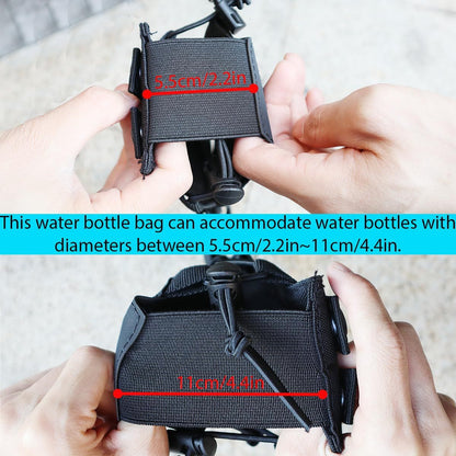Green Adjustable Tactical Water Bottle Pouch - Multi-Functional MOLLE Compatible Accessory Bag for Hiking & Outdoor Survival - Image 3