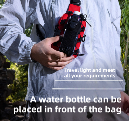 Camouflage Outdoor Tactical Water Bottle Chest Bag - High-Capacity Phone Pouch with Expansion System for Cycling Camping and Fishing - Image 3