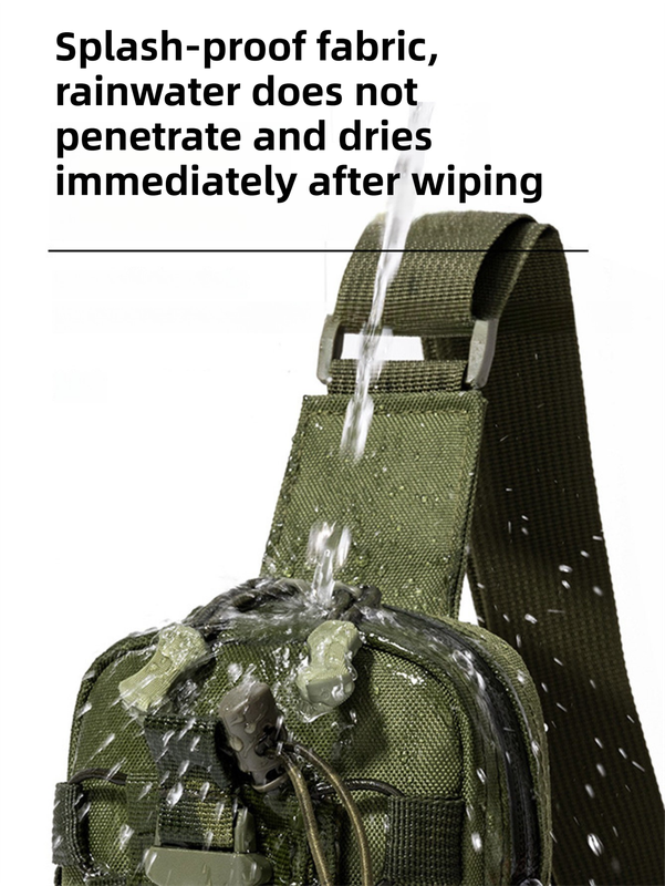 Camouflage Outdoor Tactical Water Bottle Chest Bag - High-Capacity Phone Pouch with Expansion System for Cycling Camping and Fishing - Image 5